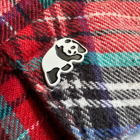 Enjoi Skateboards Flannel Shirt Men’s Size Medium 100% Cotton Plaid Vintage Y2K - Picture 4 of 15